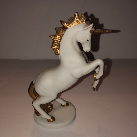 Vintage 1983 Aldon Porcelain Bisque Unicorn 8” Tall - Picture 2 of 8